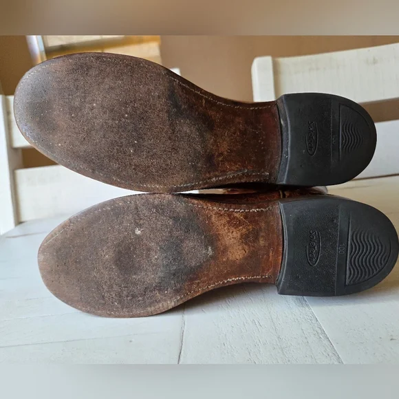 Larry Mahan Caiman Leather Boots, 8.5 D - Picture 9 of 14